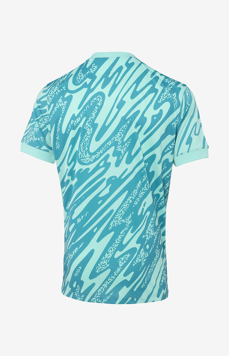 CAMISETA GR TURQUESA CON CUELLO RETRO TALLA L (FD7482-354)
