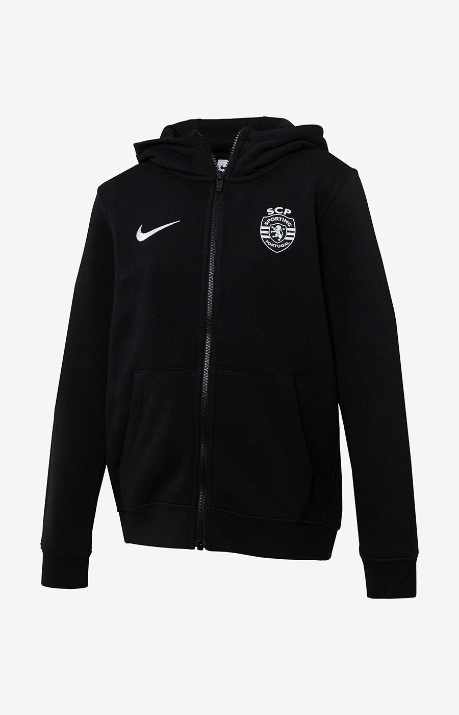 Sudadera con capucha de algodón negra talla JS (CW6891-010)