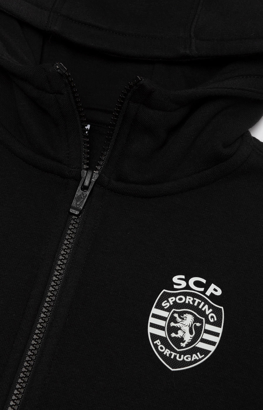 Sudadera con capucha de algodón negra talla JS (CW6891-010)