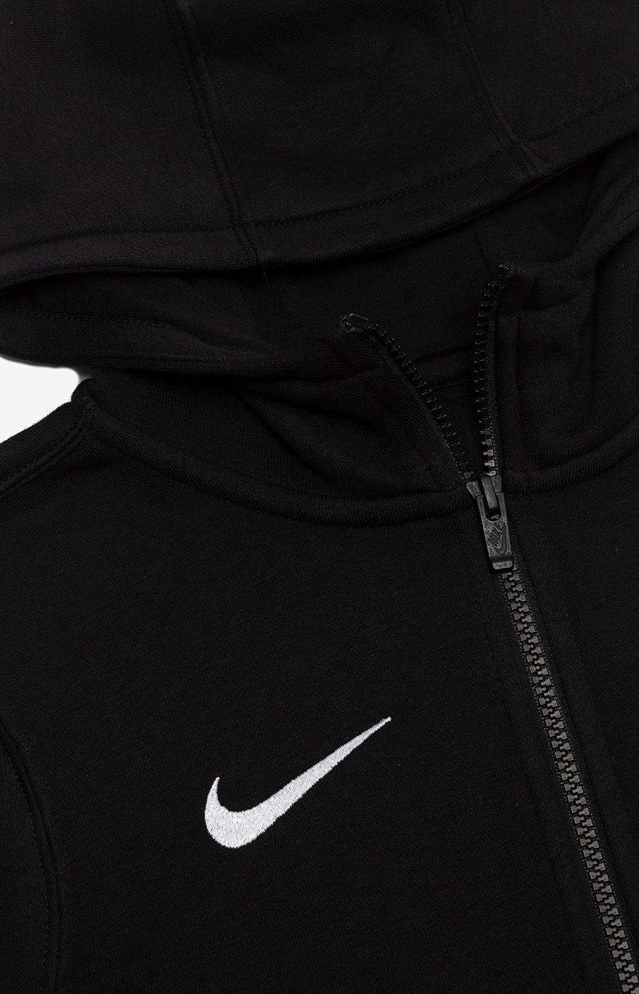 Sudadera con capucha de algodón negra talla JS (CW6891-010)