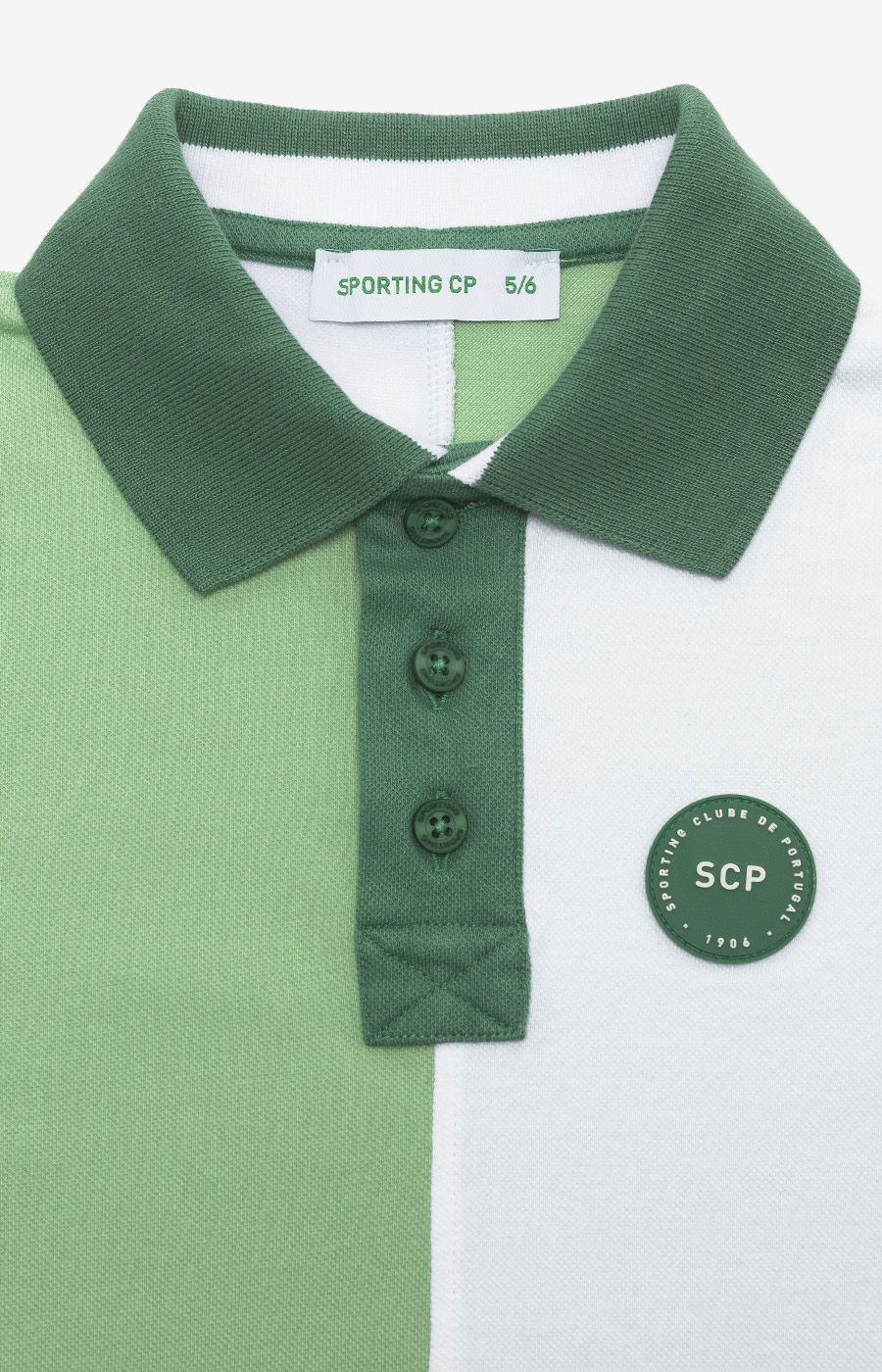 POLO COLORBLOCK LIGHT GREEN 3/4-C MNO 2526-MP11289PT