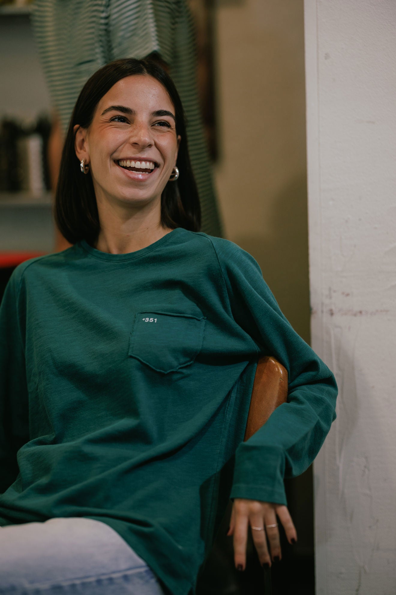 Long-Sleeve Shirt +351 Green S-H 2526-MP20535PT