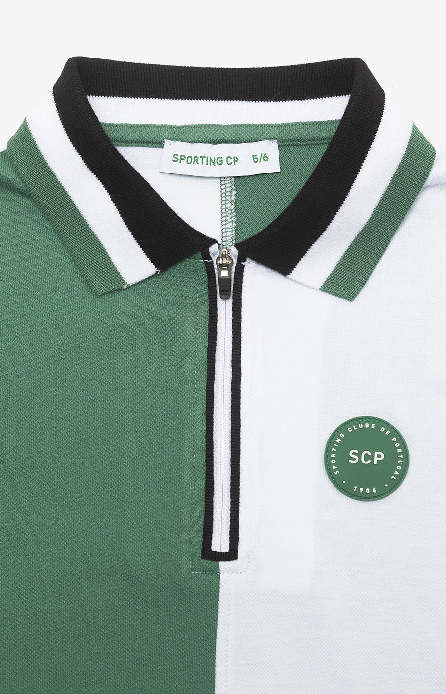 POLO COLORBLOCK VERDE OSCURO 3/4-C MNO 2526-MP11289PT