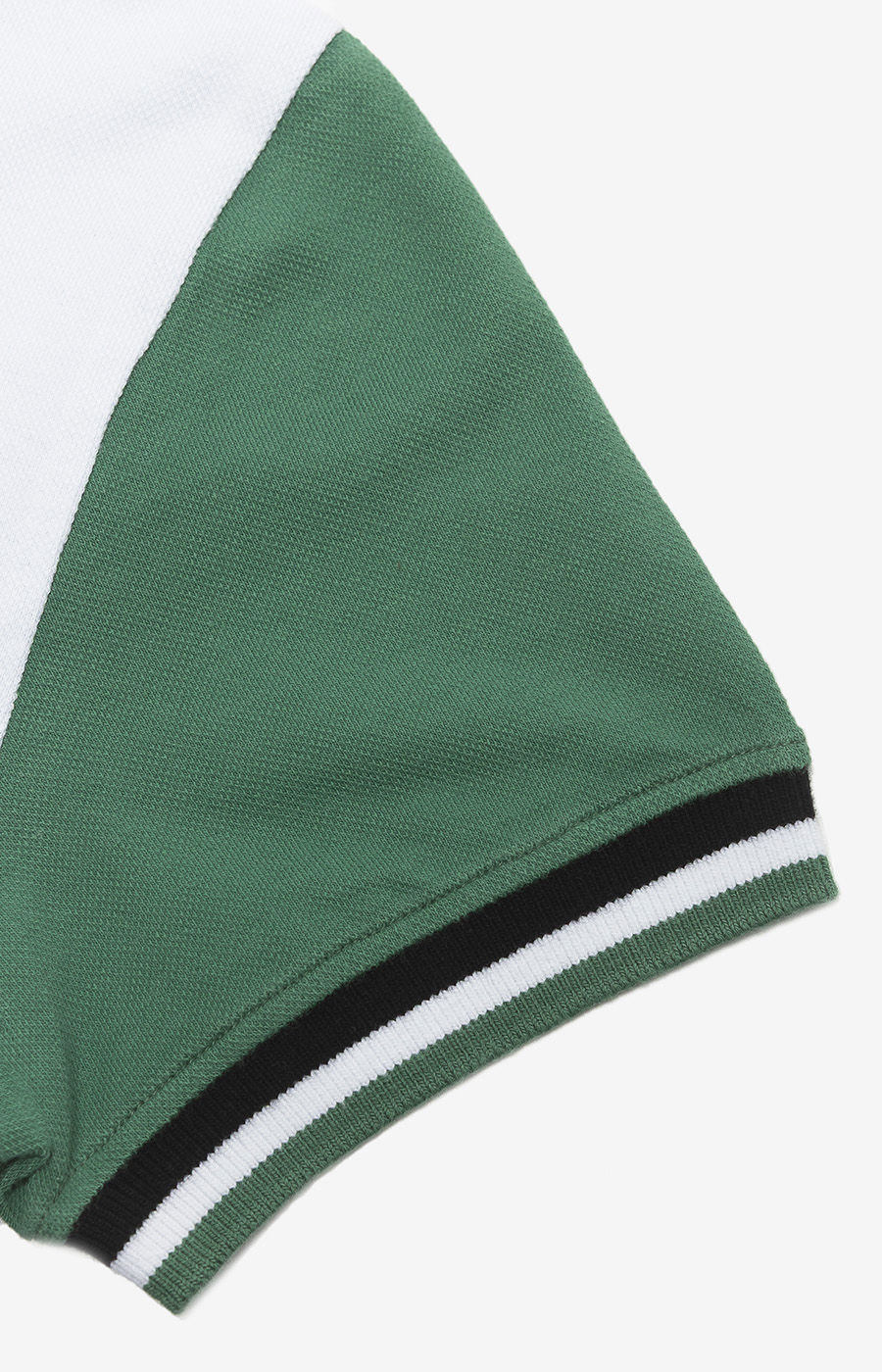 POLO COLORBLOCK VERDE OSCURO 3/4-C MNO 2526-MP11289PT