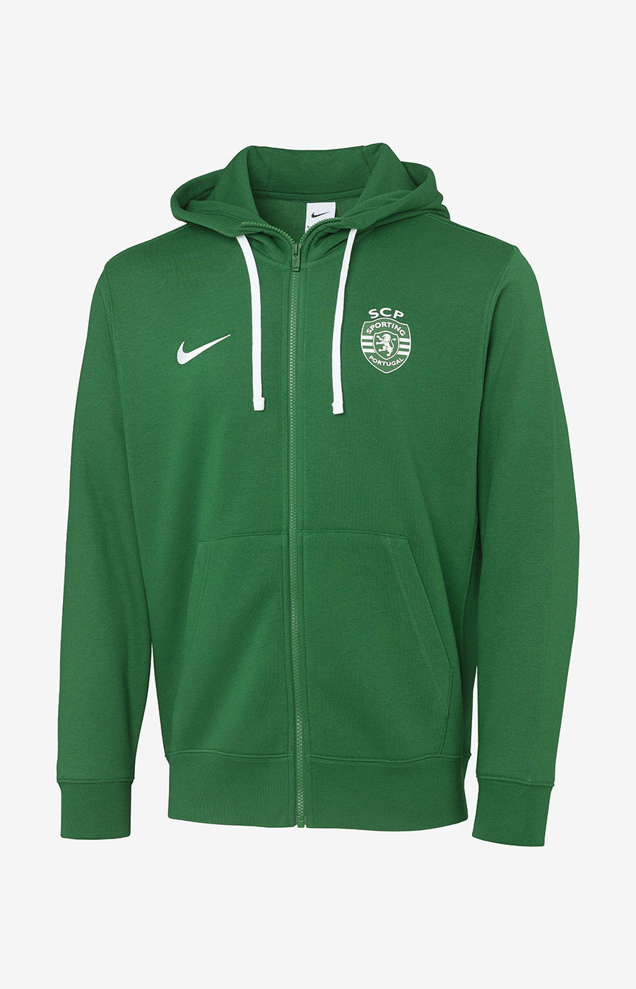 CASACO HOODY ALGODÃO VERDE TºS (CW6887-302)