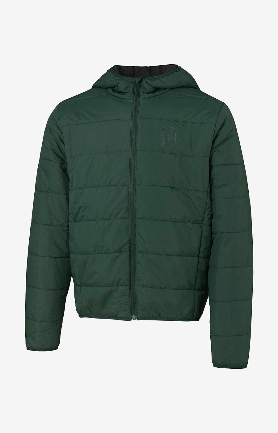 CASACO INVERNO VERDE ESCURO EMBLEMA CAPUZ XS-H 2526-MP16903EC