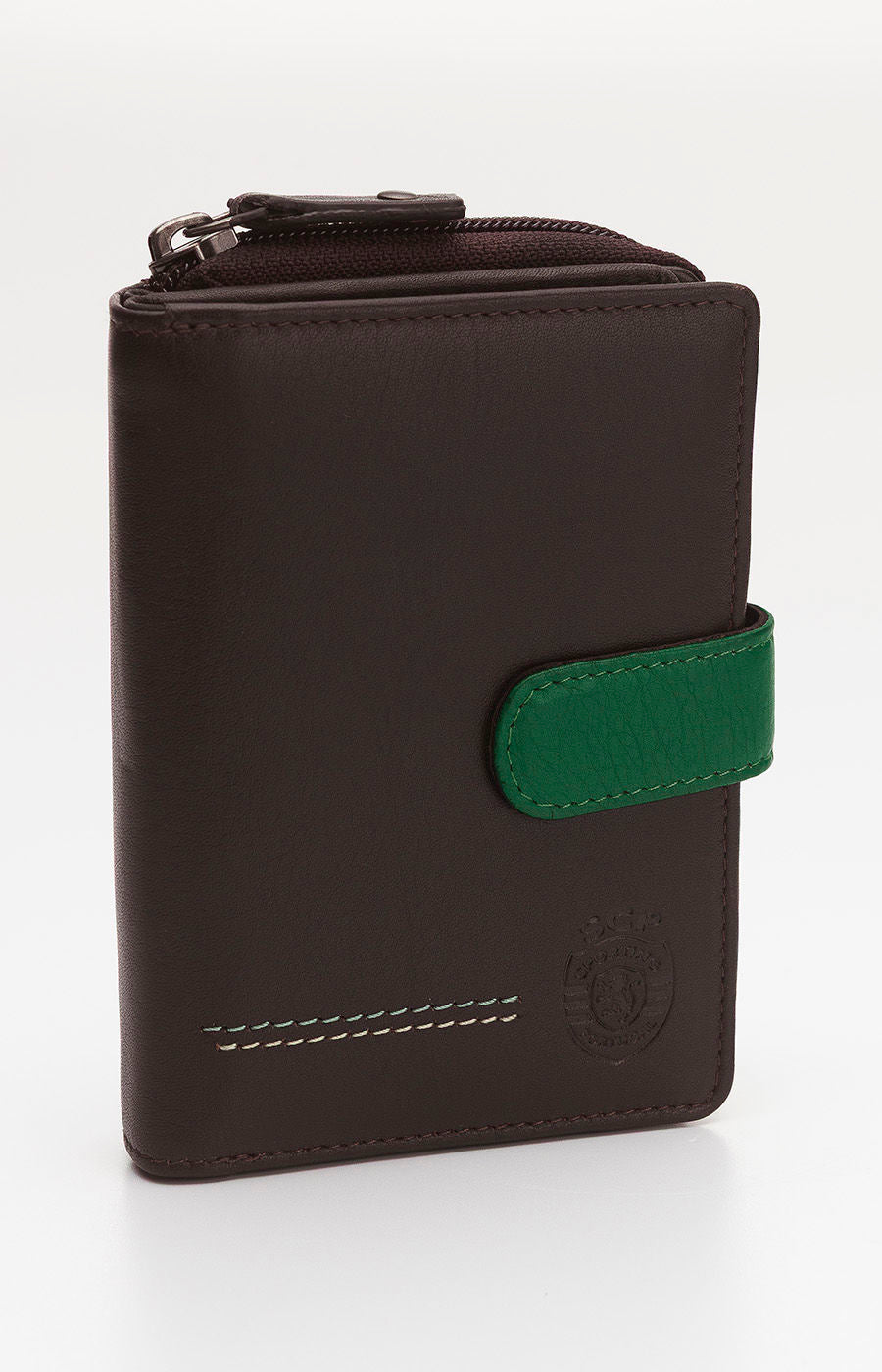 CARTEIRA LINHA VERDE SRA CASTANHA 13X9,5X3CM SCP 2425-L18777PT-3275-02