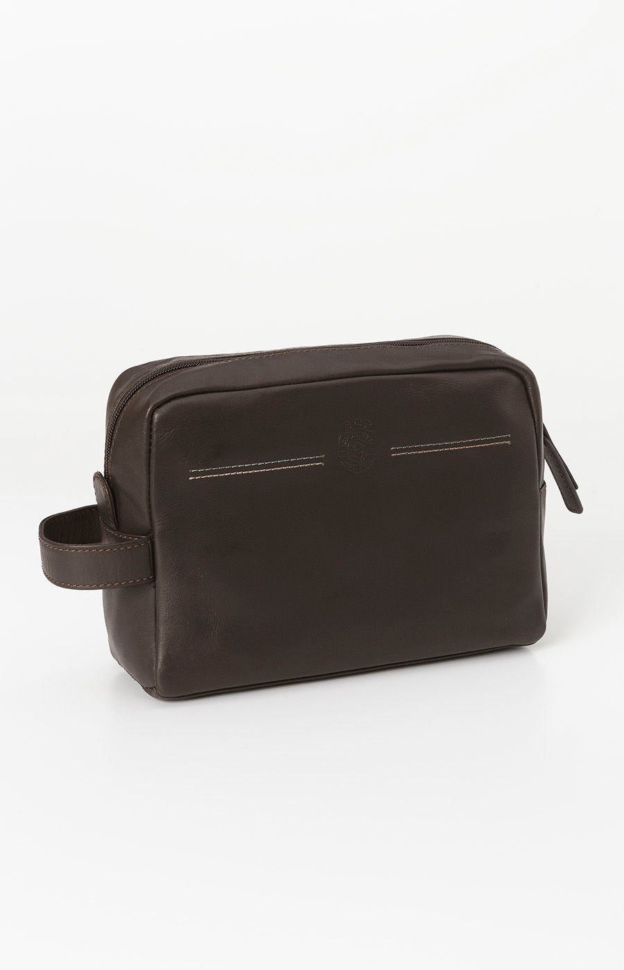 GREEN AND BROWN TOILETRY BAG 2425-L18777PT-3298-02