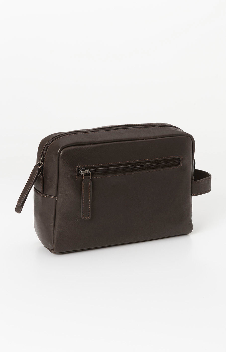 GREEN AND BROWN TOILETRY BAG 2425-L18777PT-3298-02