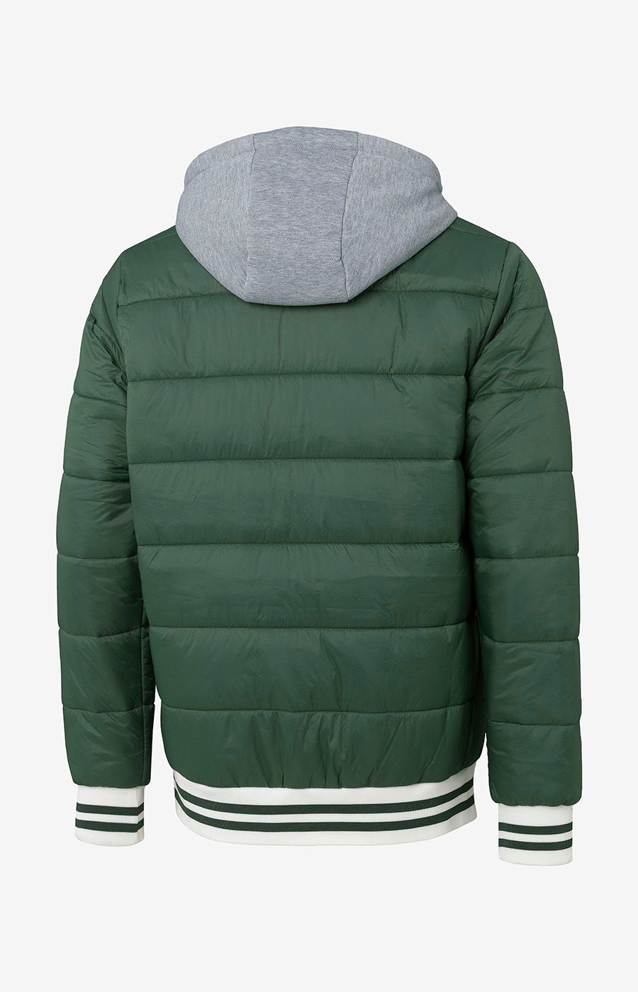 ABRIGO DE INVIERNO HÍBRIDO VERDE CON EMBLEMA XS-H 2526-MP16903EC