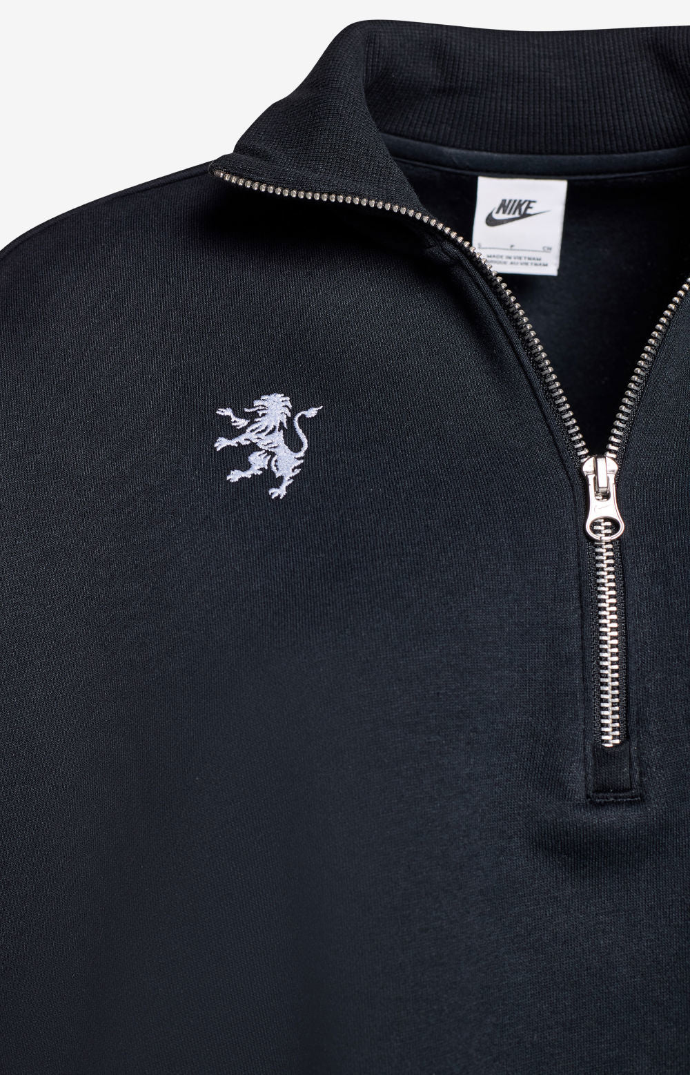 SWEAT À COL ZIP 1/4 NOIR FEMME TAILLE XS (DQ5767-010)