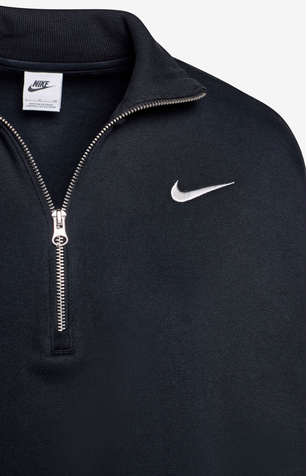 SWEAT 1/4 ZIP PRETA MULHER TºXS (DQ5767-010)