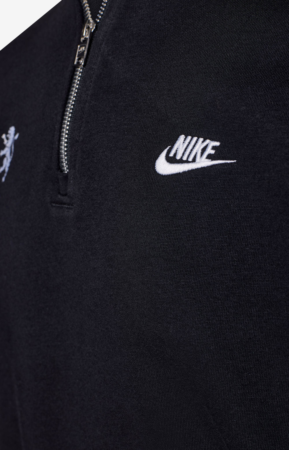 BLACK 1/4-ZIP SWEATSHIRT, SIZE S (FN3864-010)