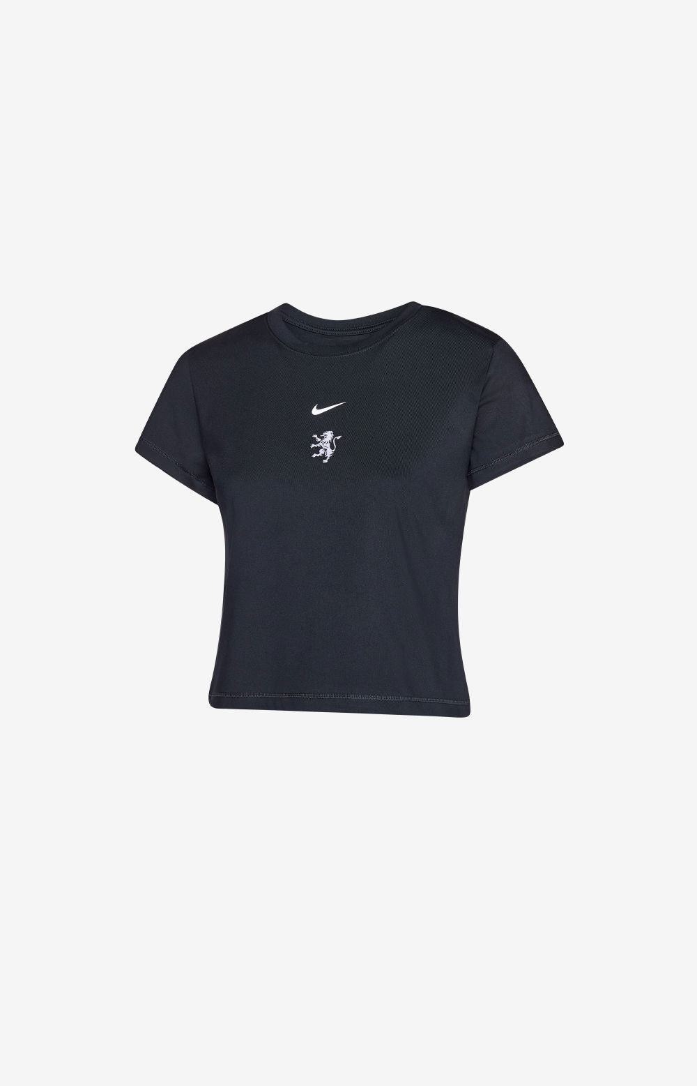 T-SHIRT COURT NOIR ET VERT POUR FEMME, TAILLE XS (IH4060-010)