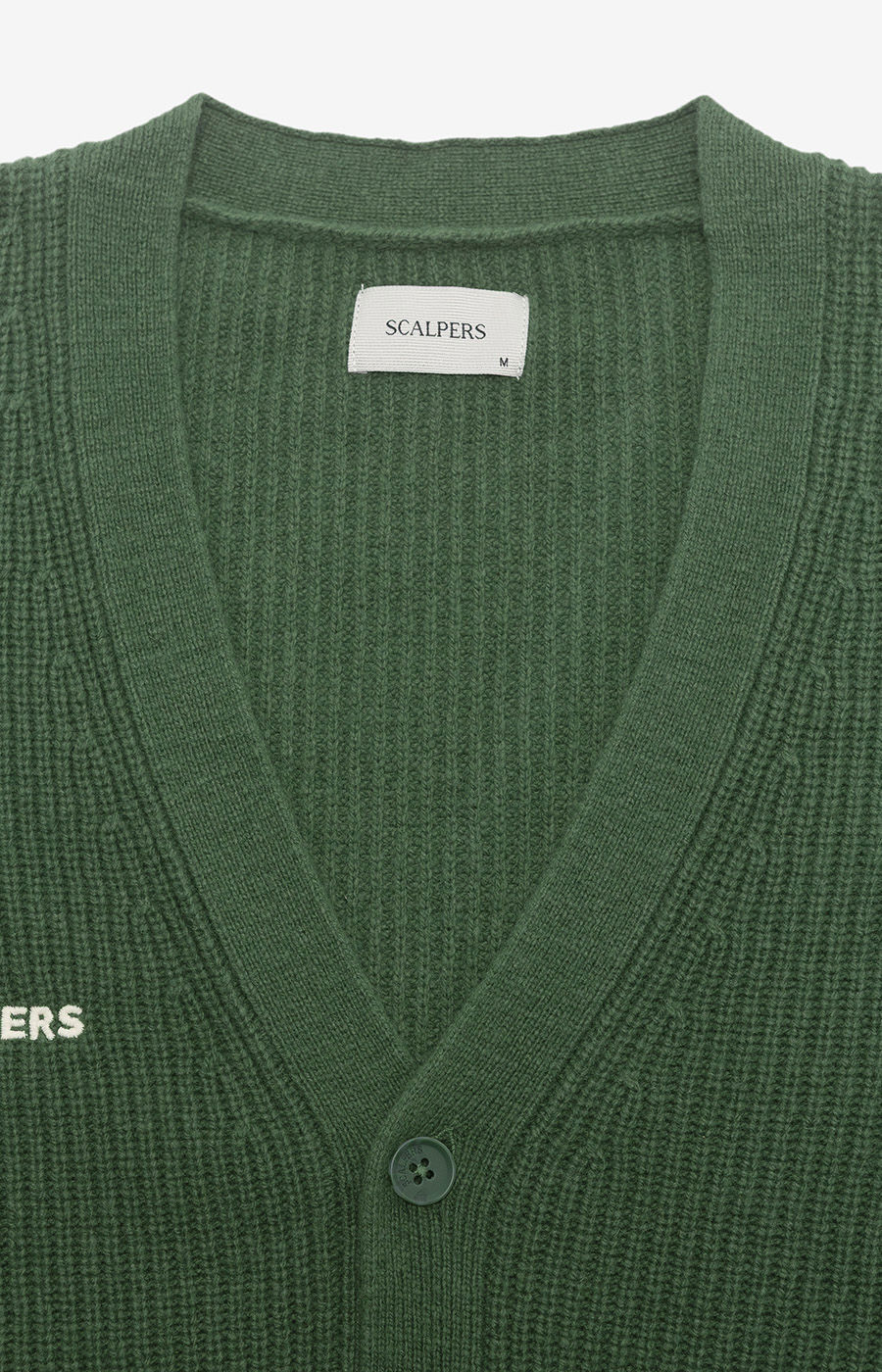 Cárdigan verde de Scalpers - Espaldas