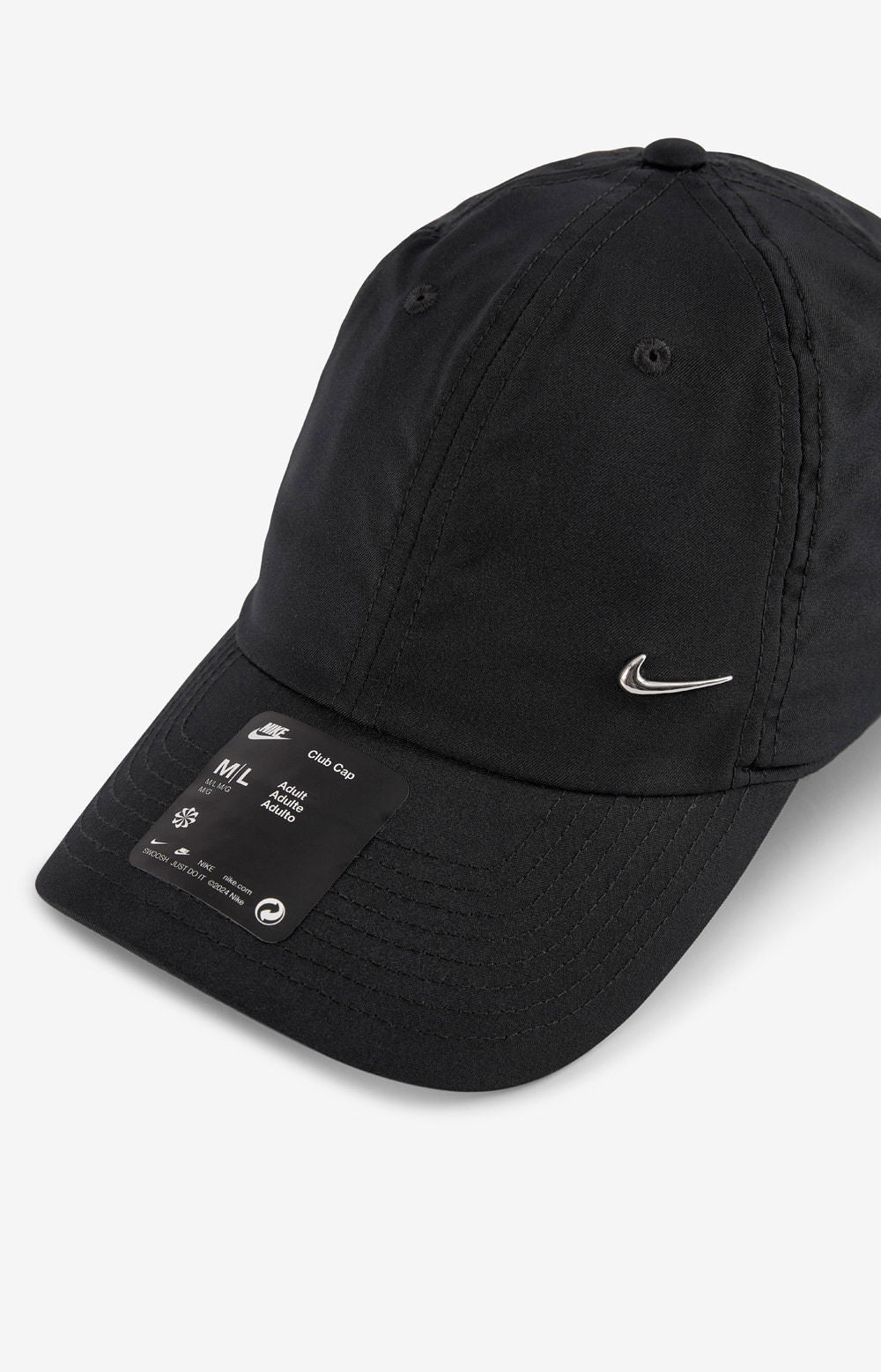 BONÉ PRETO SWOOSH METÁLICO TºS/M (FB5372-010)
