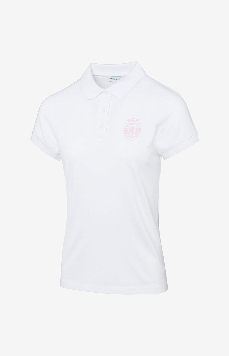 WHITE POLO SHIRT, SOFT PINK, SIZE XS-M 2526-MP11289PT