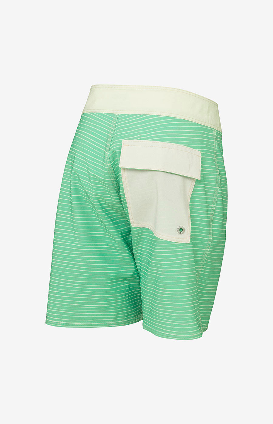 DCK Green and White Striped Swim Shorts - Kids (2)