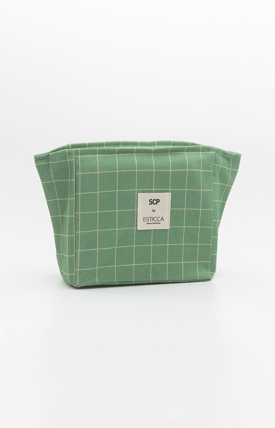 Bolso de playa Esticca con cuadrados verdes (2)