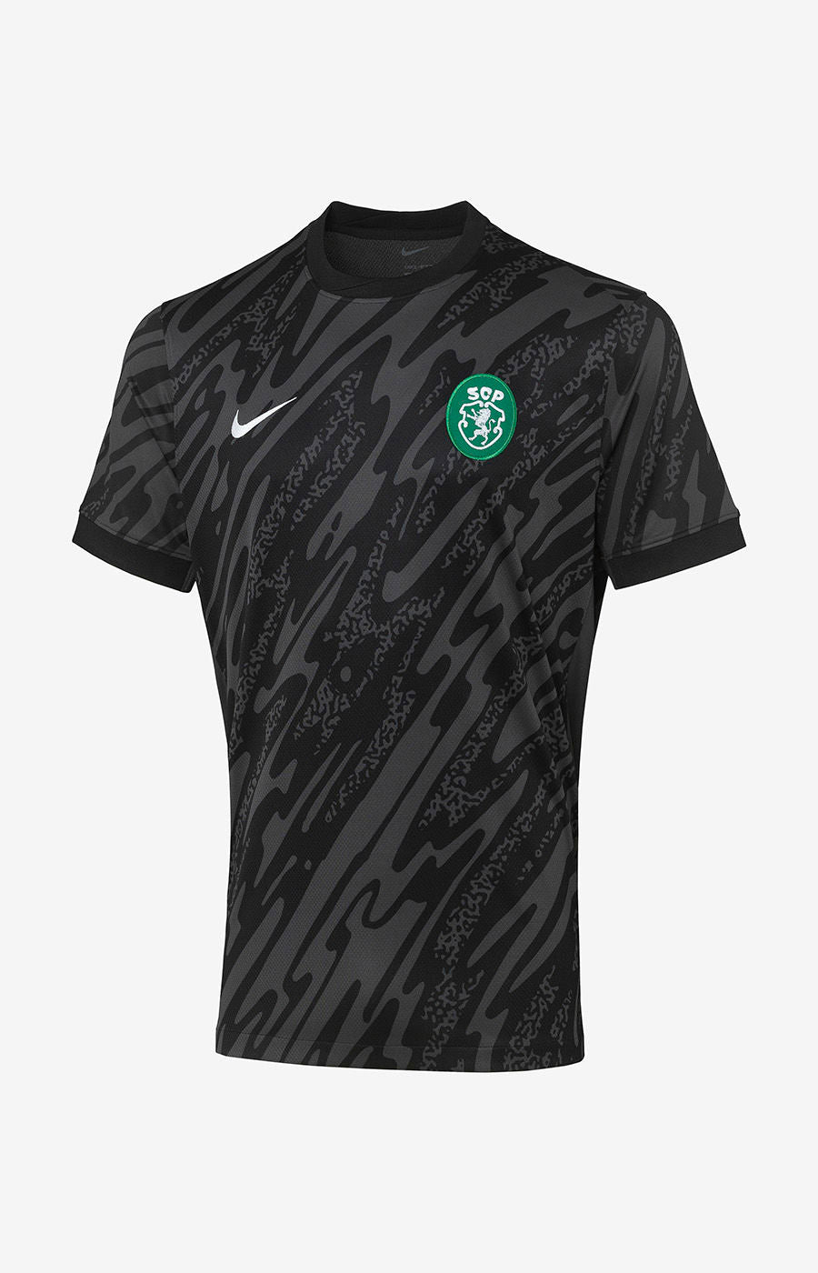 Camisola Guarda Redes Preto Emblema Retro