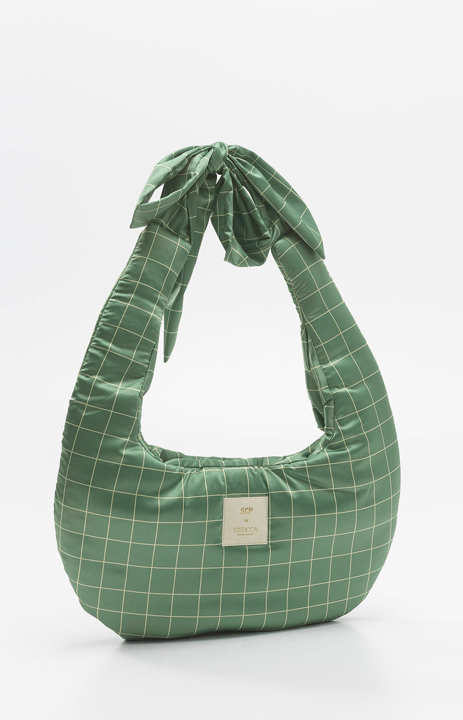 Cartera Esticca Cuadrados Verde