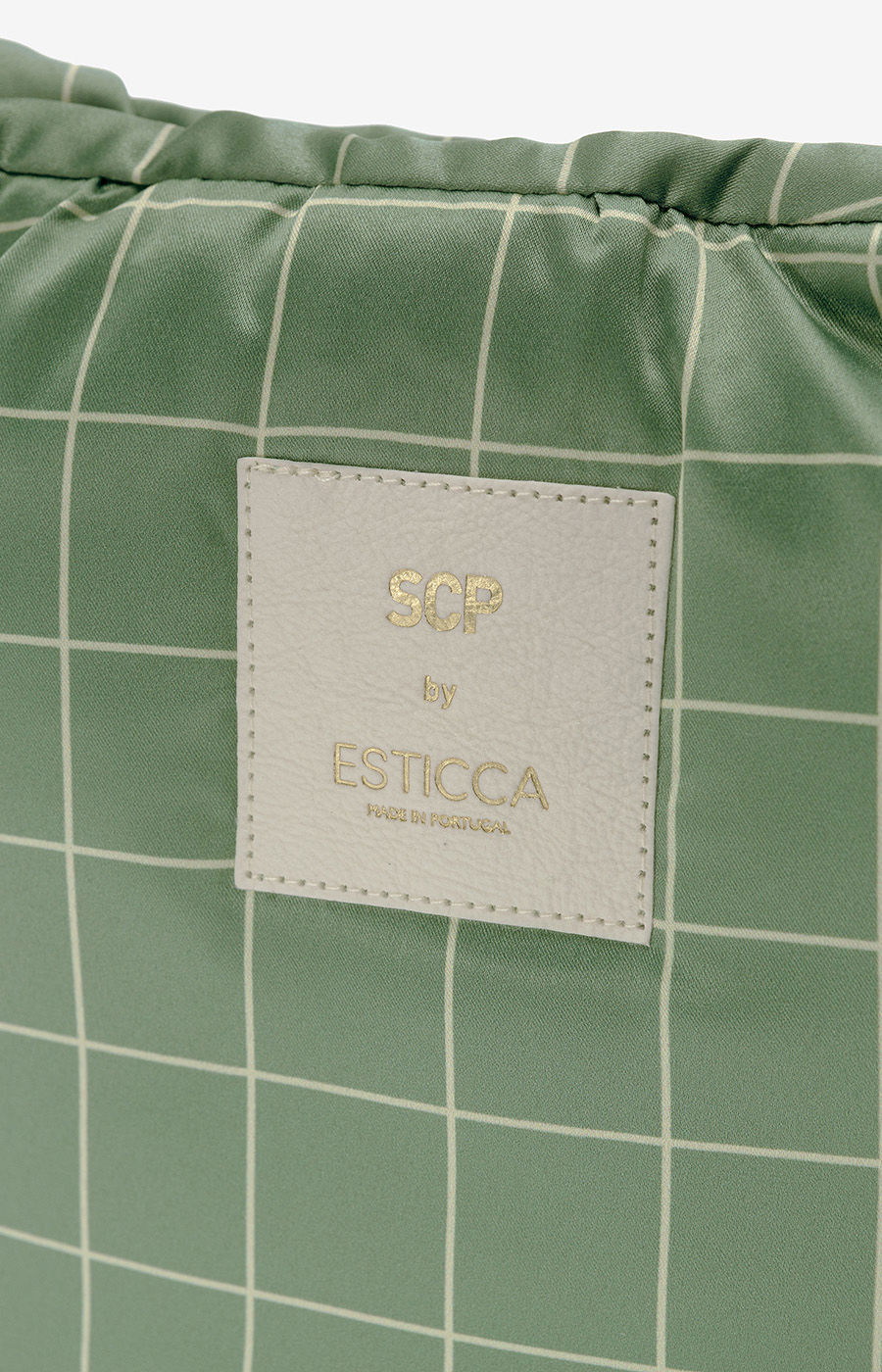 Carteira Esticca Quadrados Verde