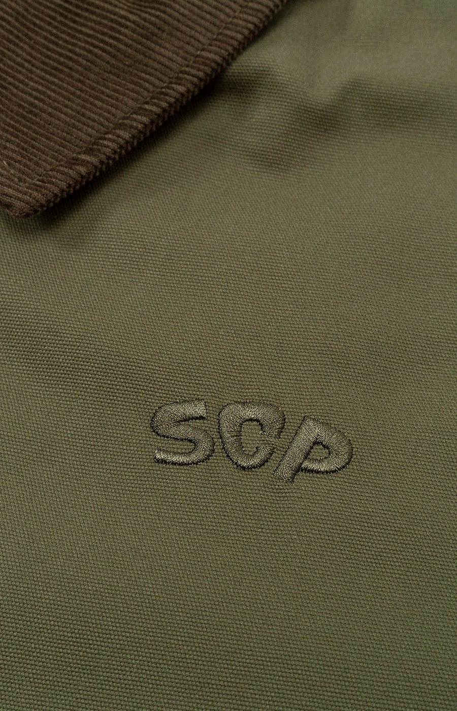Casaco Gola Bombazine Verde SCP Pormenor SCP