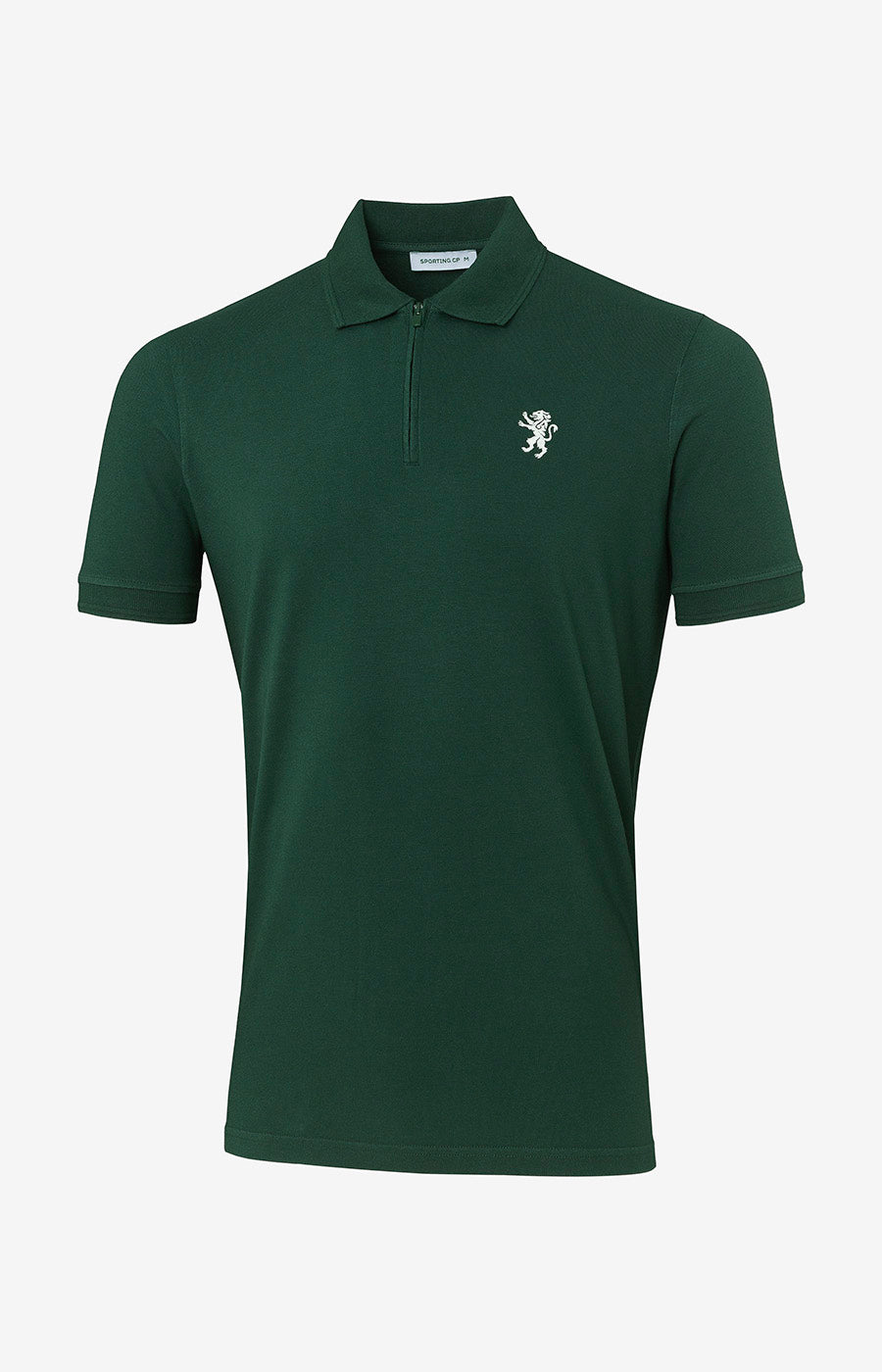 Polo Zip Verde Leão