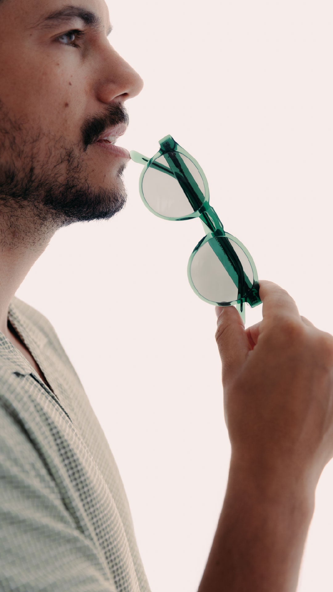 Lunettes de soleil Shaub & Fischer vert lion