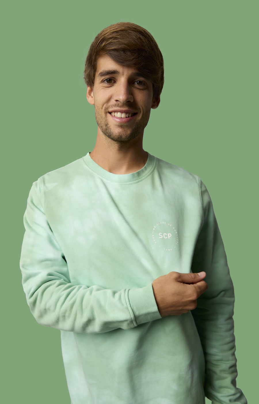 SWEATSHIRT EXPRESS YOURSELF 2.0 VERDE XS-H 2324-MP11289PT