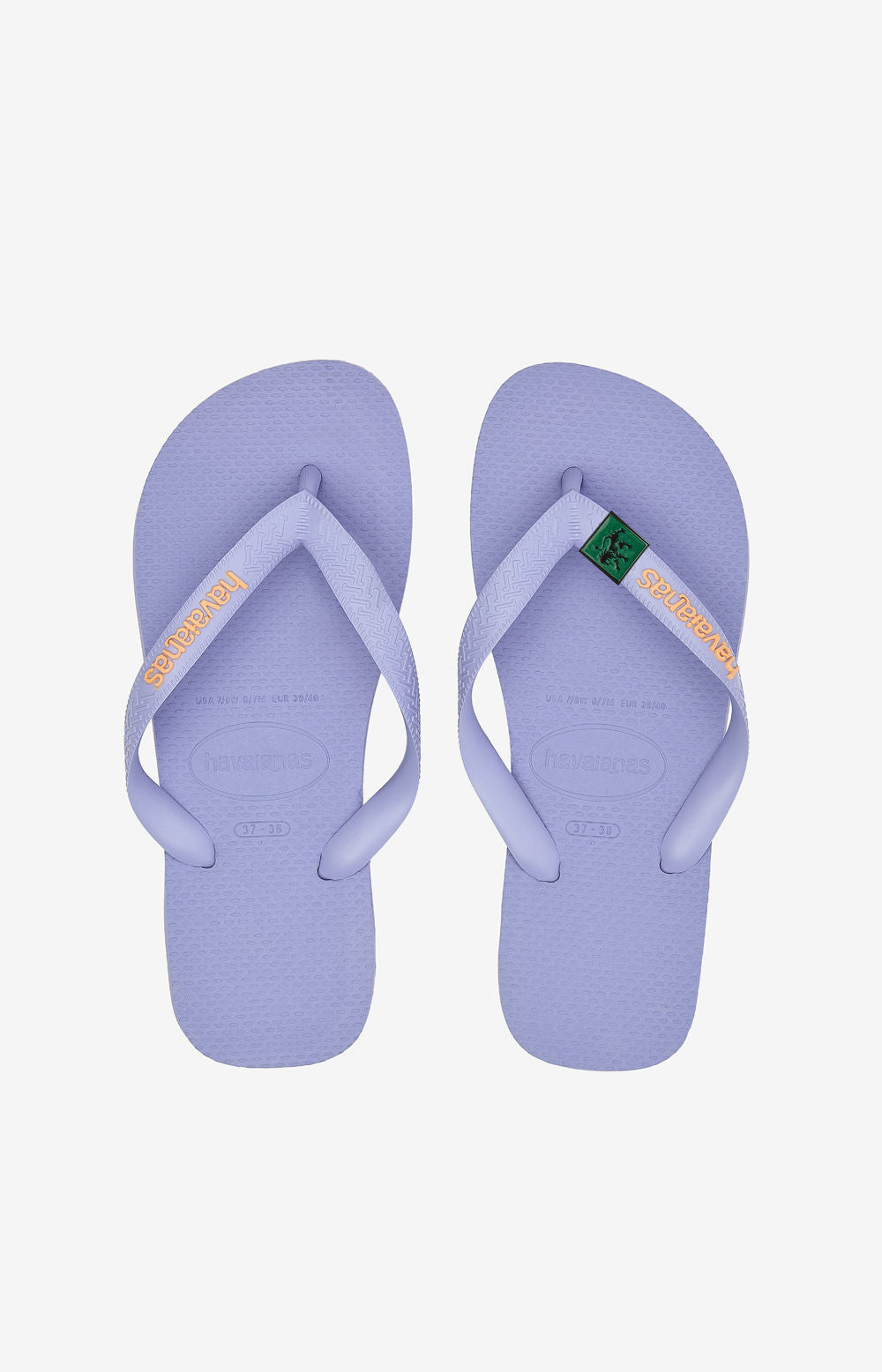 Havaianas Lilac Breeze do Sporting vistas de cima, par em tom lilás.