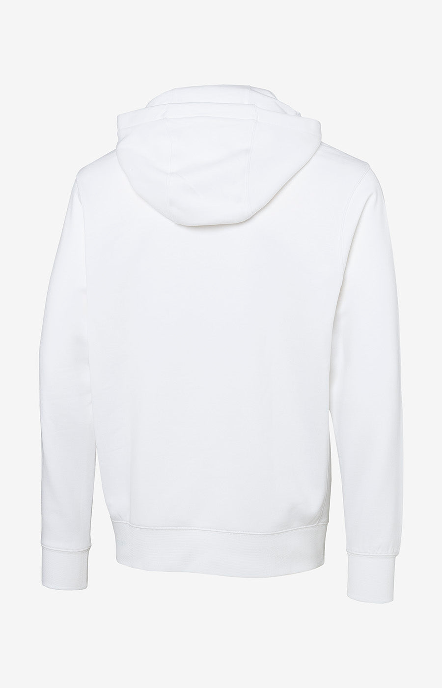 Hoody Branco do Sporting vista de costas, liso com capuz.