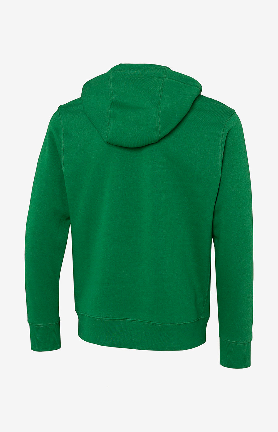 Hoody Verde do Sporting vista de costas, lisa com capuz.