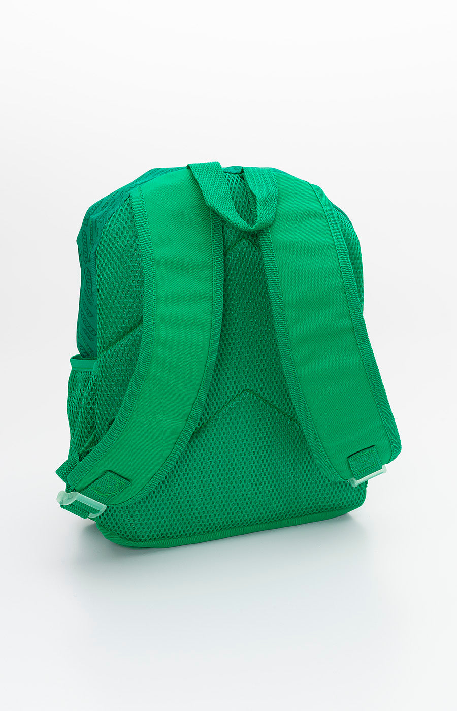 Mochila Escolar Jubas Pequena do Sporting vista de costas, com alças acolchoadas e pega superior.